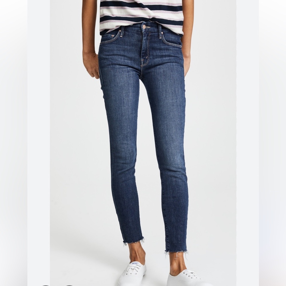 MOTHER Dark Wash Skinny Jeans